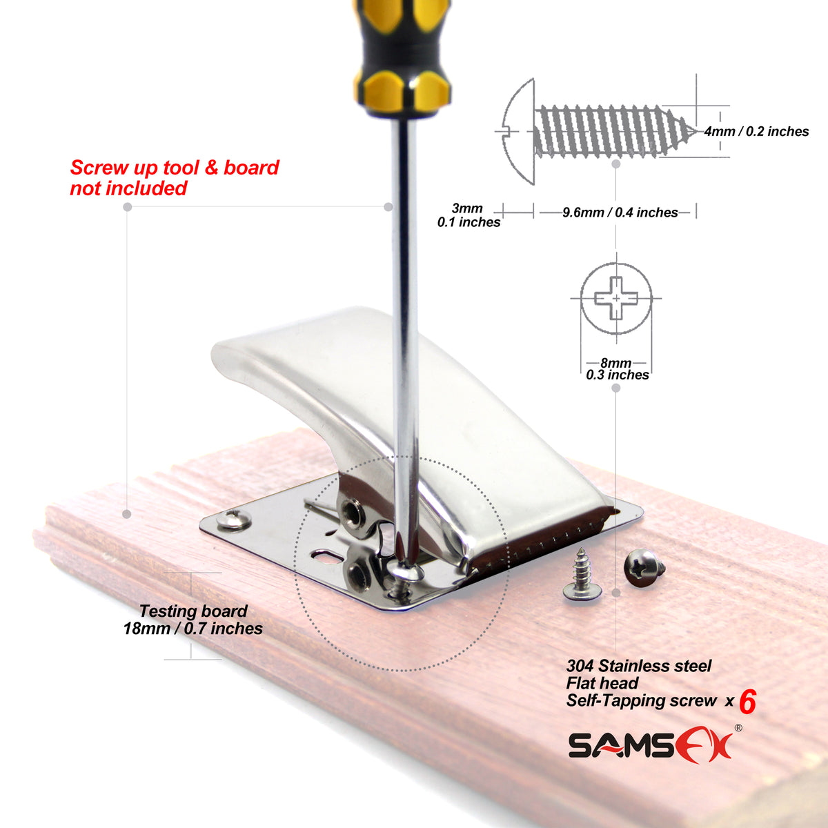 SAMSFX Fishing Fillet Clamp w/ Screws Deep-Jaw Fish Tail Clip –  samsfxfishing