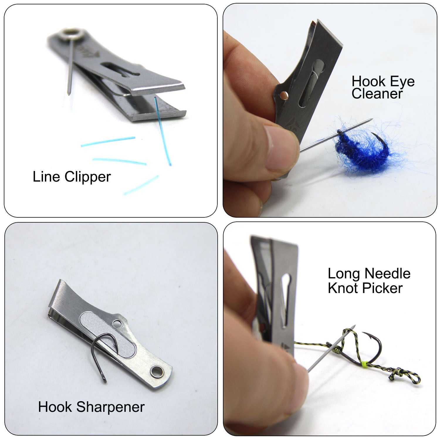  Discountflies Stainless-Steel Fly Fishing Nippers – Corrosion  Resistant Hook Clipper Cleaner & Sharpener in One – Fishing Clippers w/Nail  Knot Tier Tip & D-Ring – Multifunctional Fishing Tackle : Sports