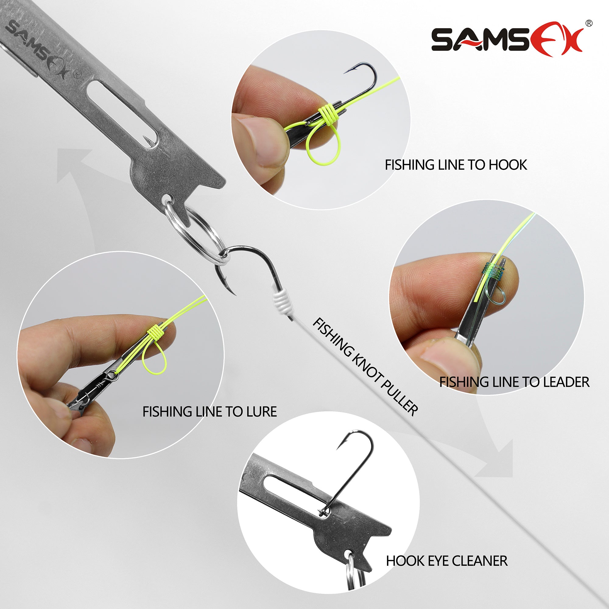 SAMSFX Jig Eye Cleaner Line Clipper and Hook Sharpener Kit Fly Fishing –  samsfxfishing