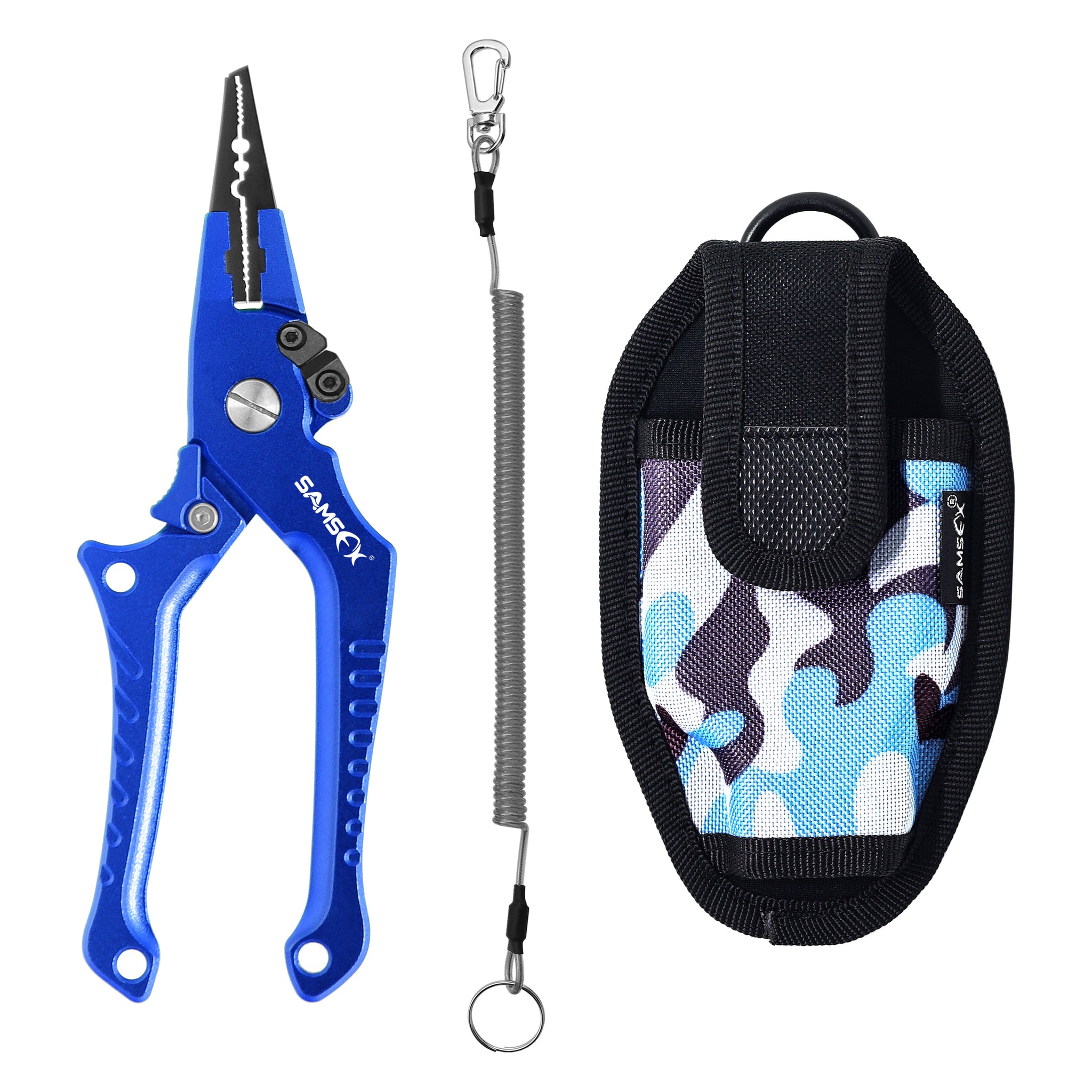 Fishing Pliers Tools With Sheath, Aluminum Alloy Saltwater Fishing