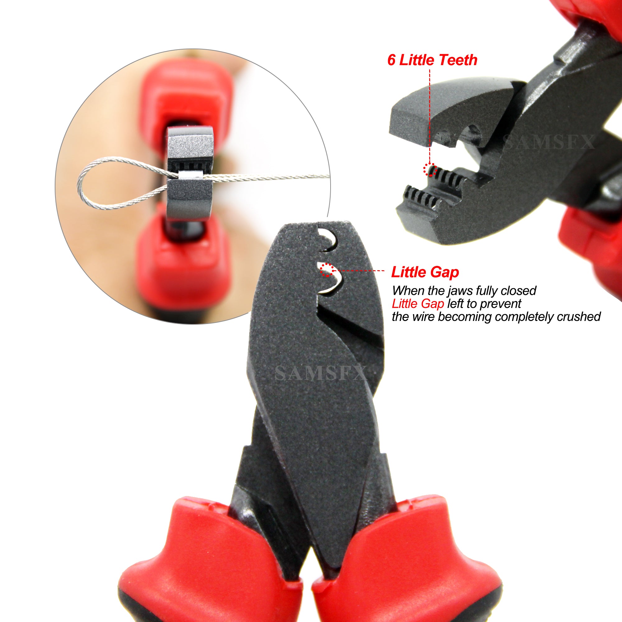 JSHANMEI Fishing Crimping Pliers Hand Crimper Wire Cutters Fishing Leader  Crimpi