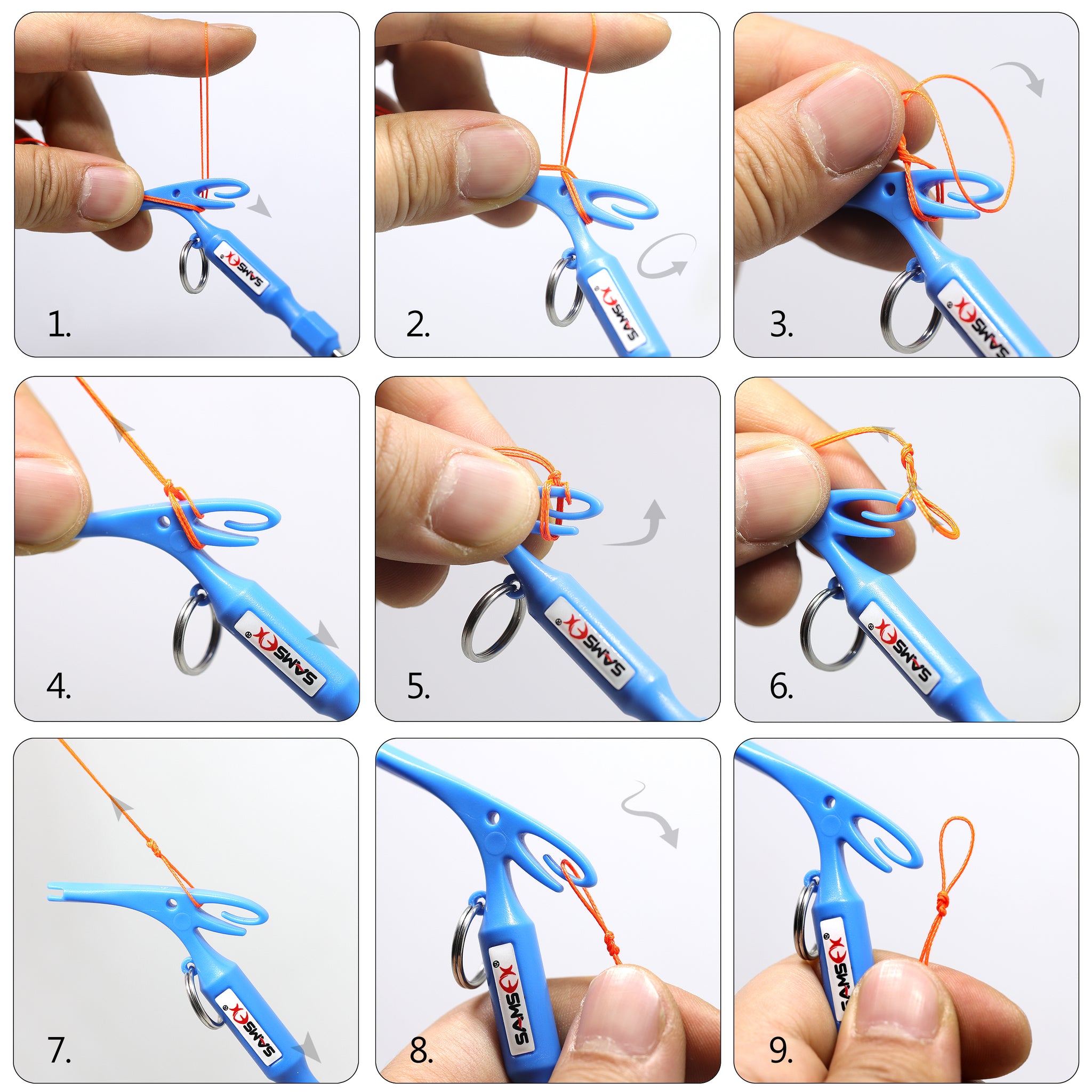  SAMSFX Fly Fishing Knot Tying Tools Quick Knot Tool