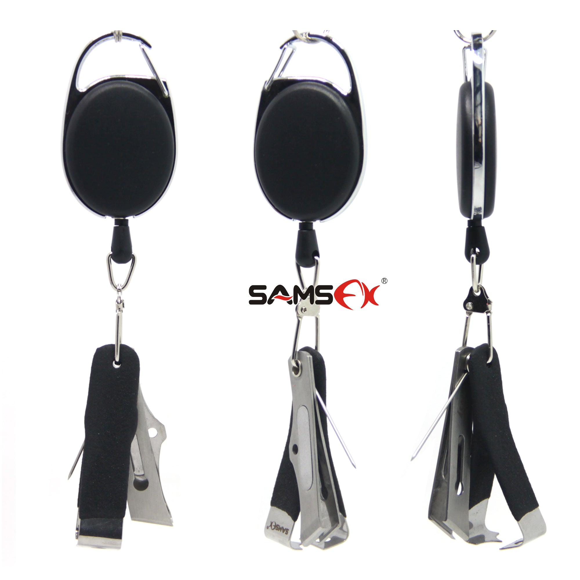 SAMSFX Jig Eye Cleaner, Line Clipper and Hook Sharpener Kit Fly Fishing  Tools